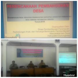 PELATIHAN APARATUR PEMERINTAH DESA SEMANU TAHUN 2018